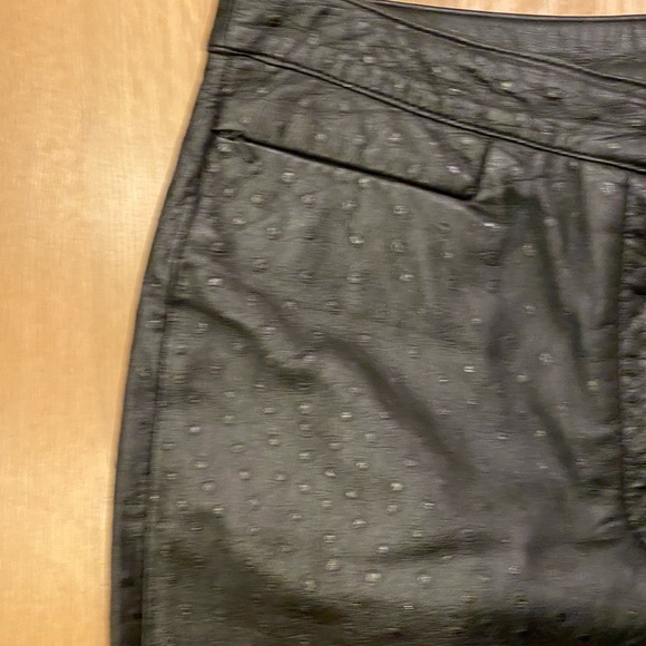 111 State Womens Black Ostrich Leather Pants / Lined / Size 8 - Picture 5 of 11